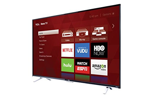 TCL 55FS3750 55-Inch 1080p Roku Smart LED TV (2016 Model). Choose from more than 3,000 streaming channels that feature 350,000 movies and TV episodes plus live sports, news, music, kids and family etc